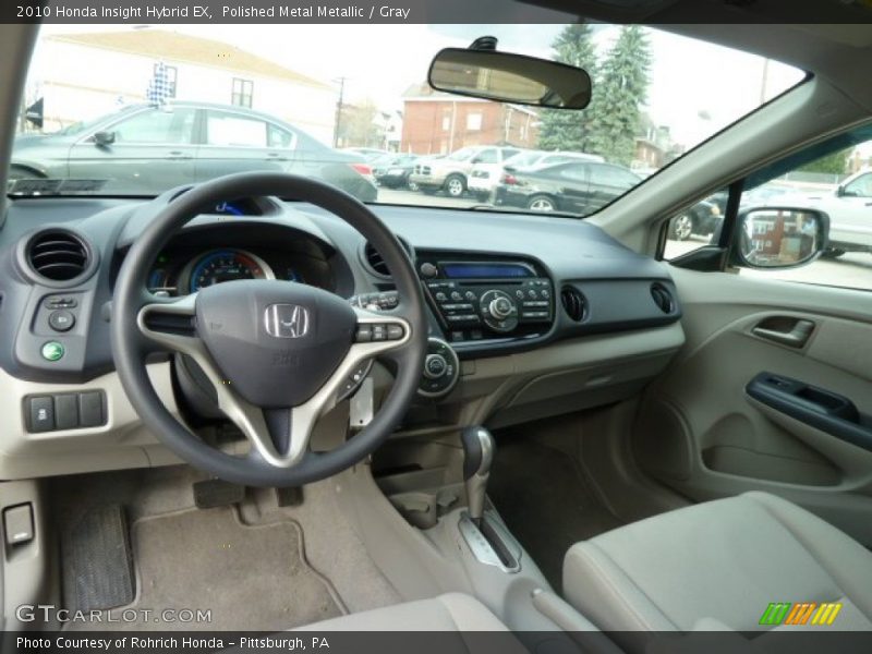Polished Metal Metallic / Gray 2010 Honda Insight Hybrid EX