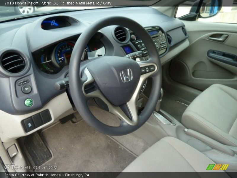 Polished Metal Metallic / Gray 2010 Honda Insight Hybrid EX
