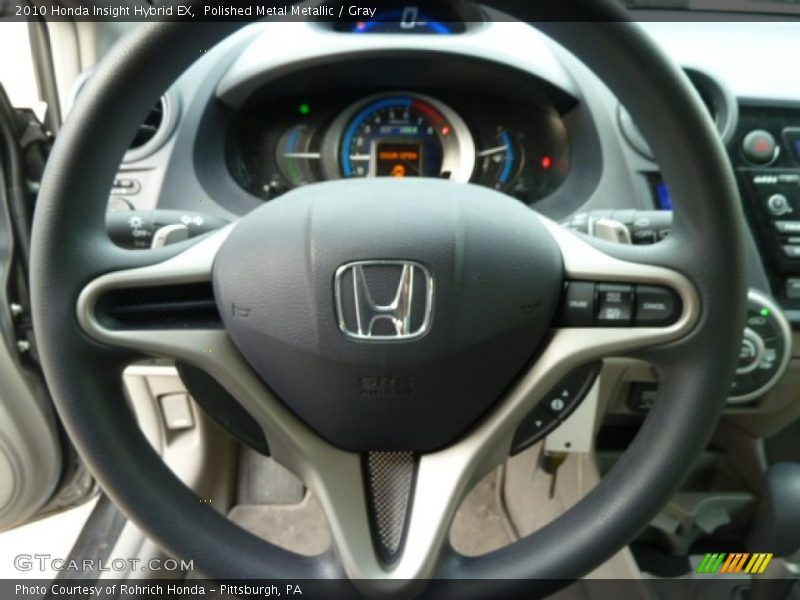 Polished Metal Metallic / Gray 2010 Honda Insight Hybrid EX
