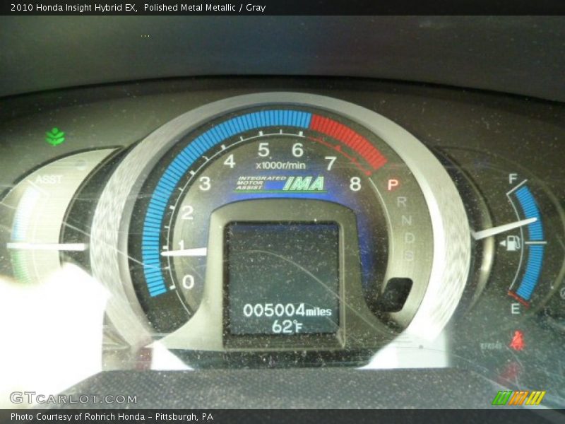 Polished Metal Metallic / Gray 2010 Honda Insight Hybrid EX