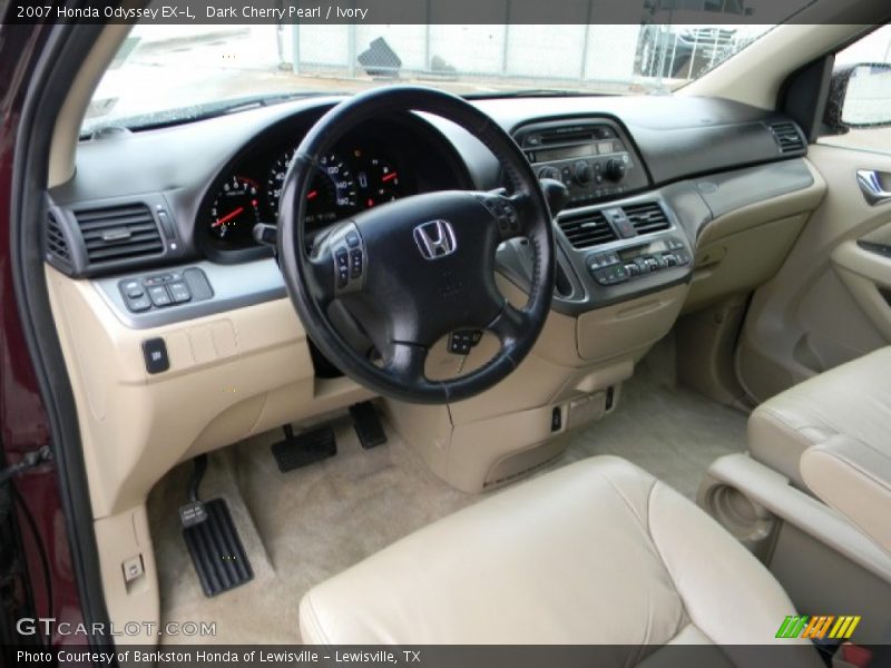 Dark Cherry Pearl / Ivory 2007 Honda Odyssey EX-L