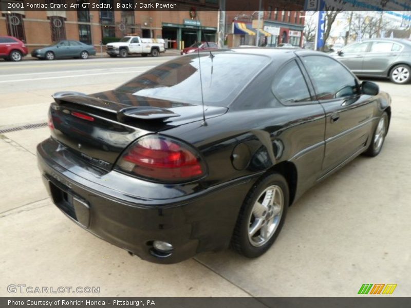 Black / Dark Pewter 2001 Pontiac Grand Am GT Sedan