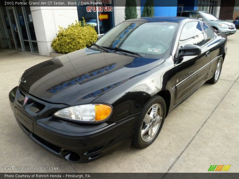 Black / Dark Pewter 2001 Pontiac Grand Am GT Sedan