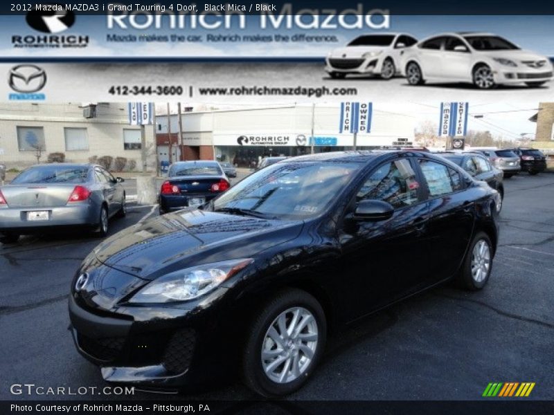 Black Mica / Black 2012 Mazda MAZDA3 i Grand Touring 4 Door
