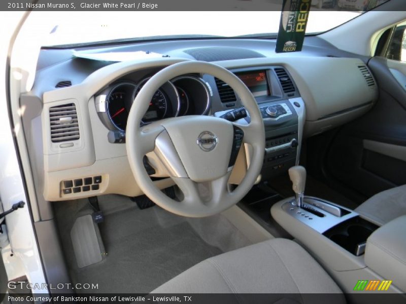 Glacier White Pearl / Beige 2011 Nissan Murano S