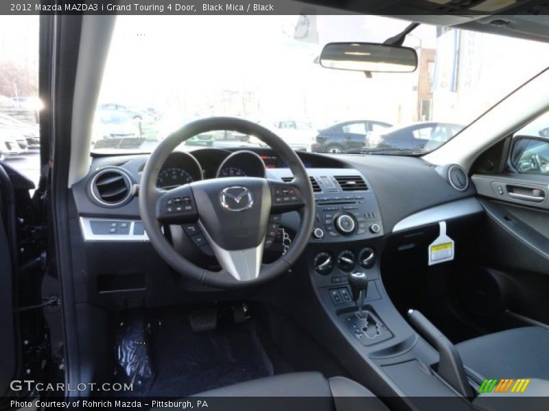 Black Mica / Black 2012 Mazda MAZDA3 i Grand Touring 4 Door