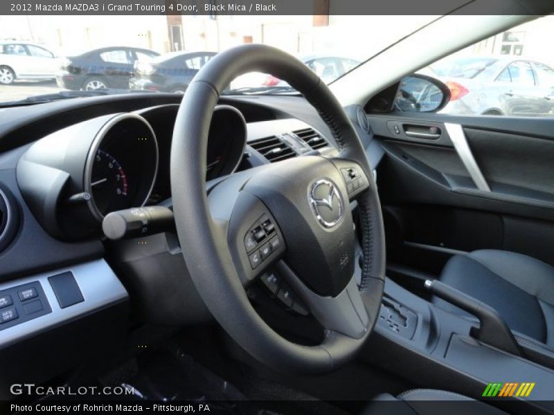 Black Mica / Black 2012 Mazda MAZDA3 i Grand Touring 4 Door
