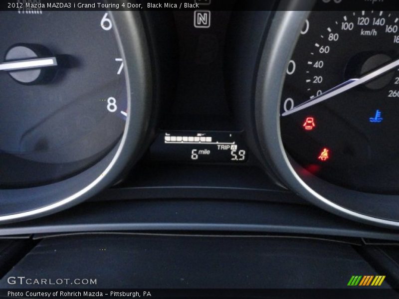 Black Mica / Black 2012 Mazda MAZDA3 i Grand Touring 4 Door