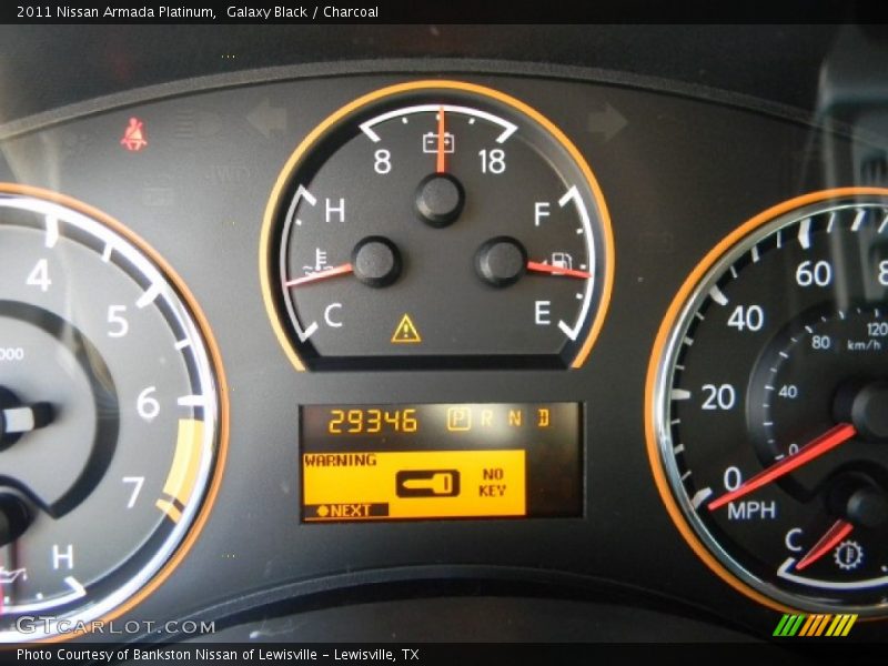 Galaxy Black / Charcoal 2011 Nissan Armada Platinum
