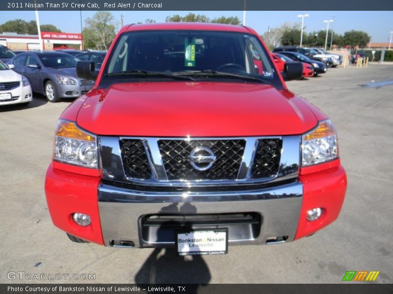 Red Alert / Charcoal 2011 Nissan Titan SV Crew Cab