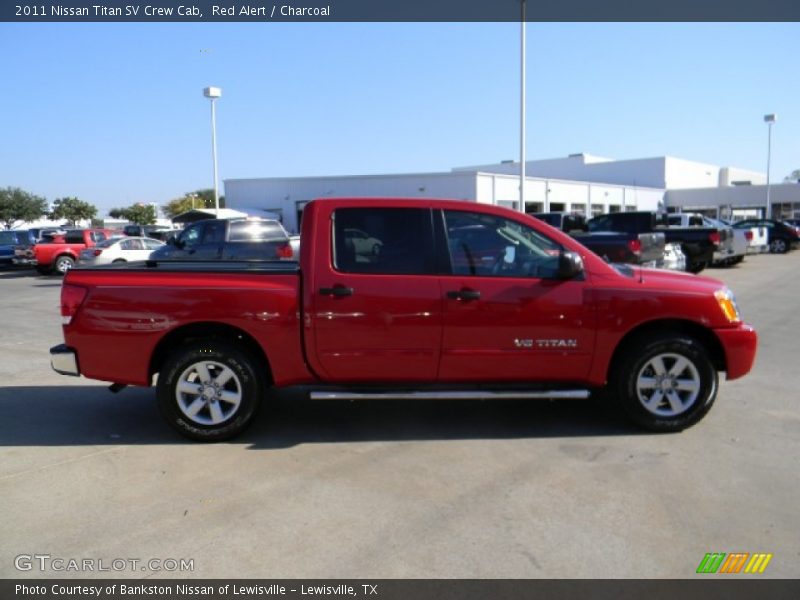 Red Alert / Charcoal 2011 Nissan Titan SV Crew Cab