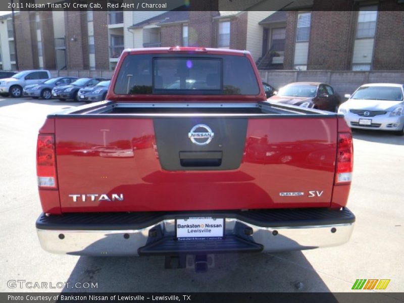 Red Alert / Charcoal 2011 Nissan Titan SV Crew Cab