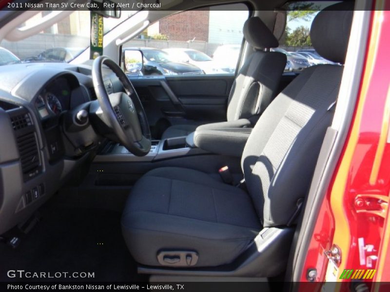 Red Alert / Charcoal 2011 Nissan Titan SV Crew Cab