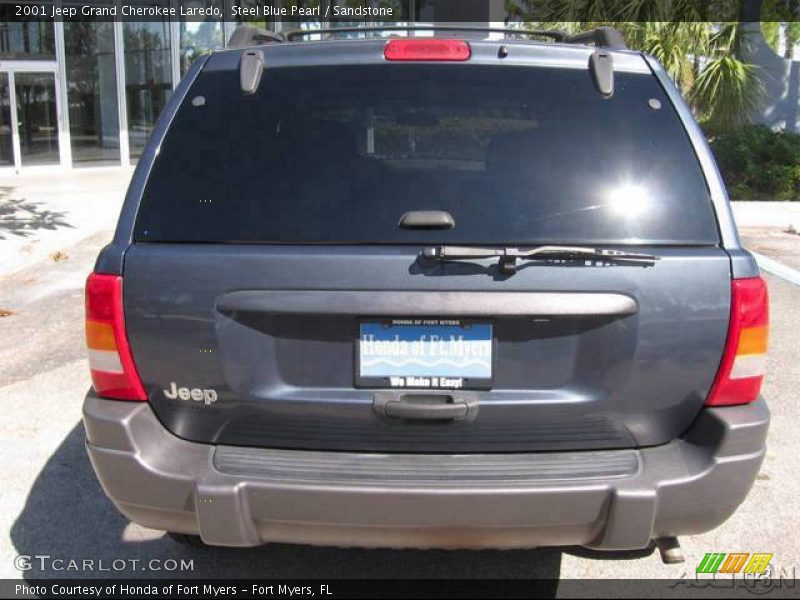 Steel Blue Pearl / Sandstone 2001 Jeep Grand Cherokee Laredo