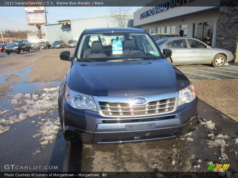 Marine Blue Metallic / Black 2012 Subaru Forester 2.5 X