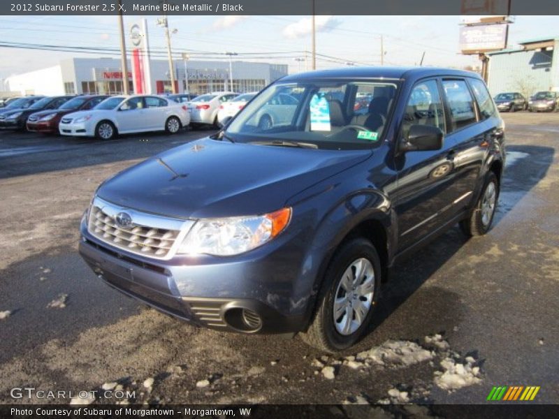 Marine Blue Metallic / Black 2012 Subaru Forester 2.5 X