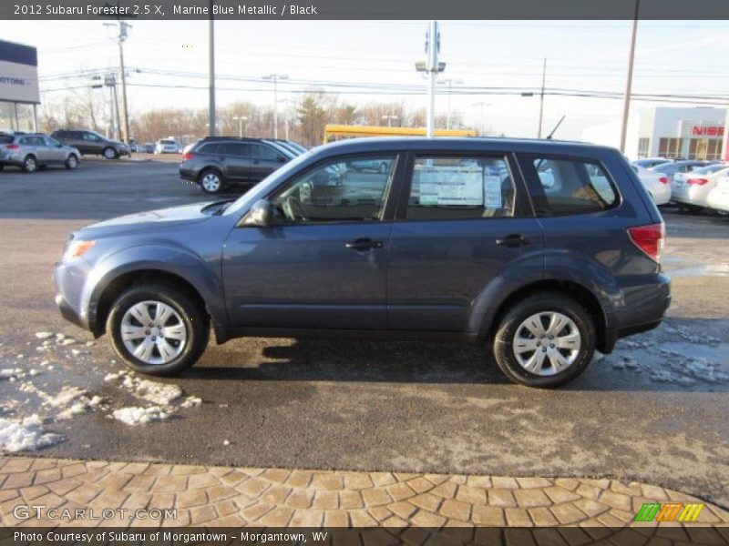 Marine Blue Metallic / Black 2012 Subaru Forester 2.5 X