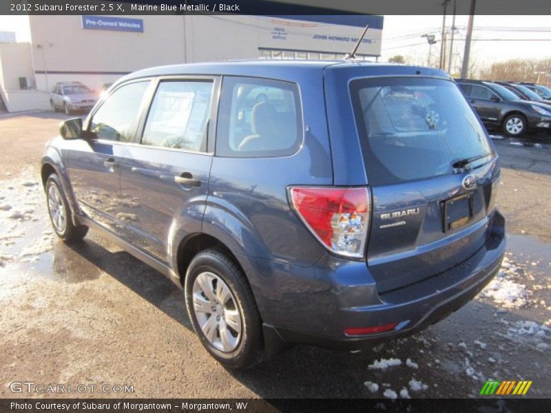 Marine Blue Metallic / Black 2012 Subaru Forester 2.5 X