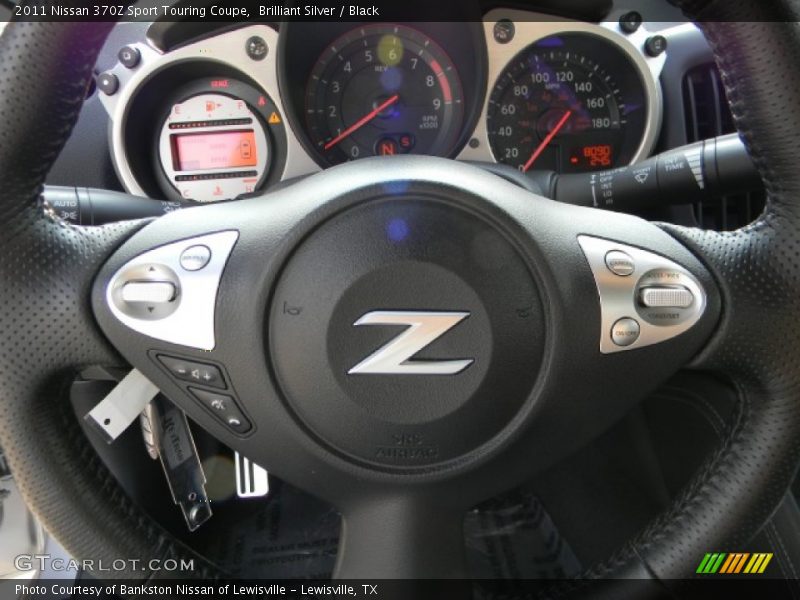 Brilliant Silver / Black 2011 Nissan 370Z Sport Touring Coupe