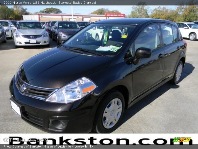 Espresso Black / Charcoal 2011 Nissan Versa 1.8 S Hatchback