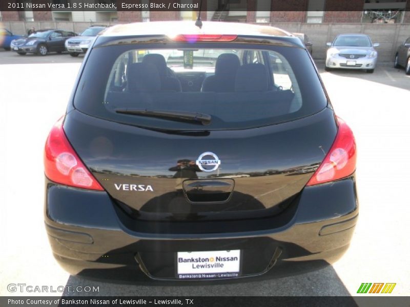 Espresso Black / Charcoal 2011 Nissan Versa 1.8 S Hatchback