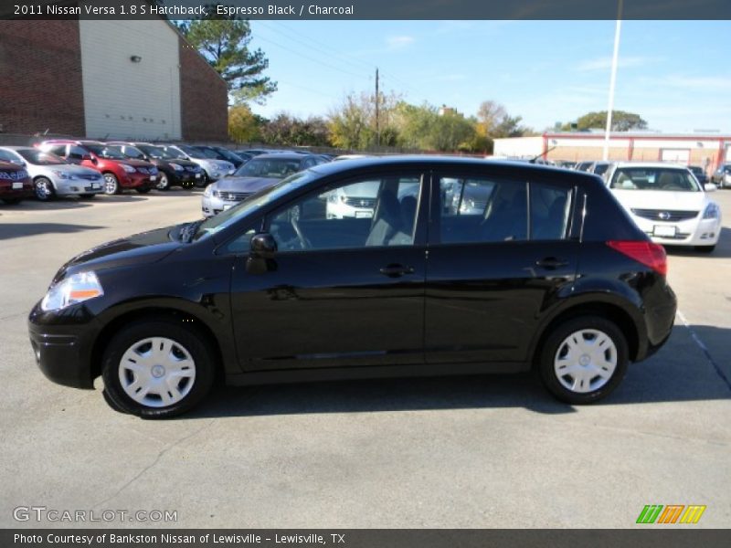 Espresso Black / Charcoal 2011 Nissan Versa 1.8 S Hatchback