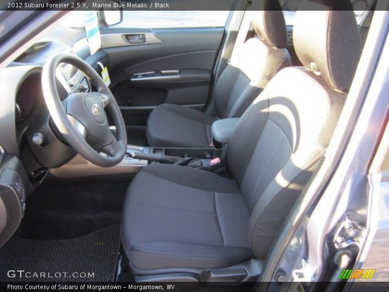 Marine Blue Metallic / Black 2012 Subaru Forester 2.5 X