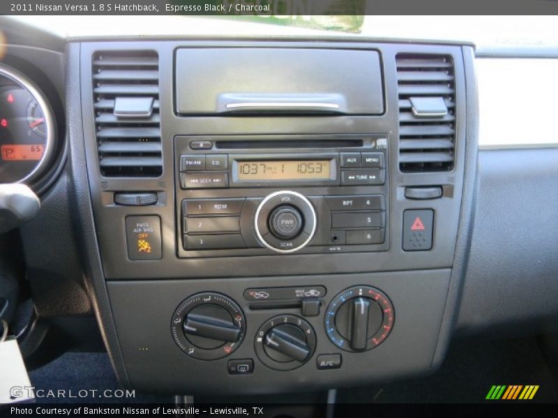 Espresso Black / Charcoal 2011 Nissan Versa 1.8 S Hatchback