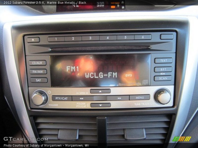 Marine Blue Metallic / Black 2012 Subaru Forester 2.5 X