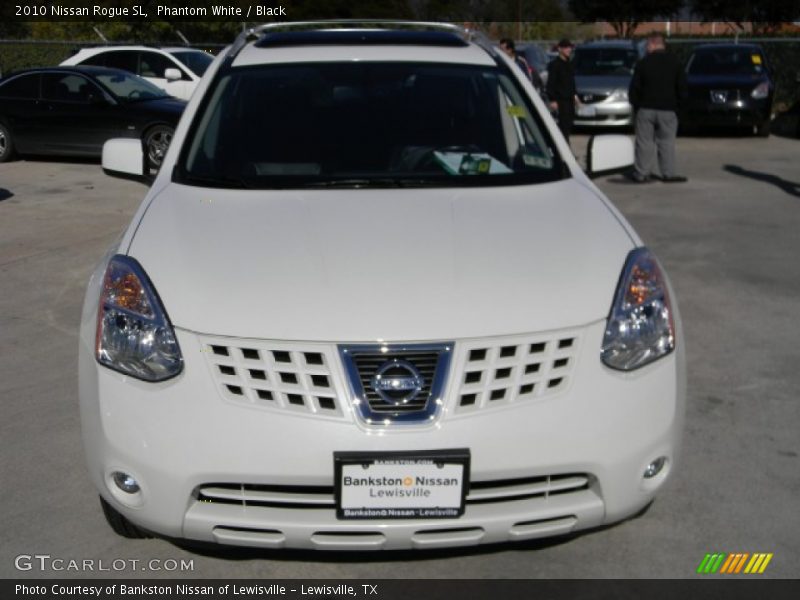 Phantom White / Black 2010 Nissan Rogue SL