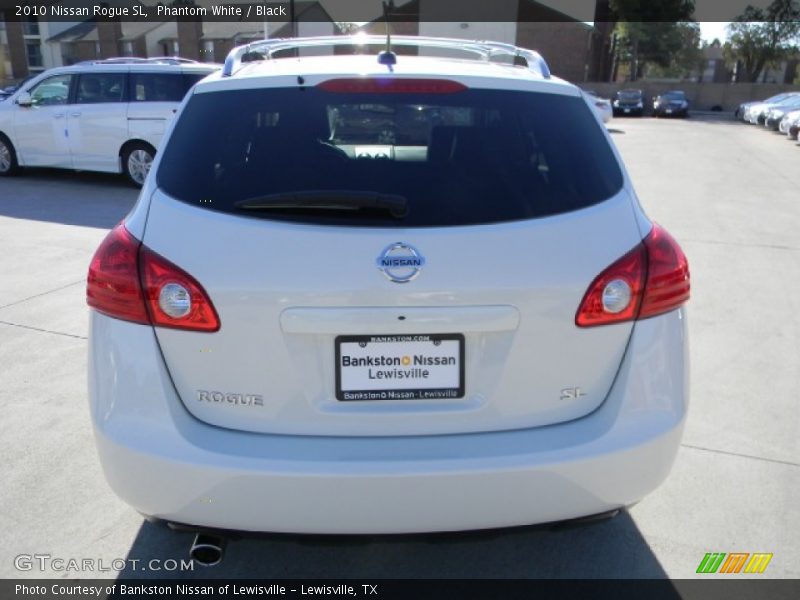 Phantom White / Black 2010 Nissan Rogue SL