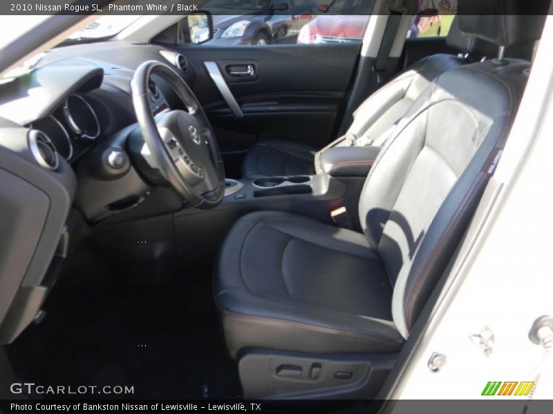 Phantom White / Black 2010 Nissan Rogue SL