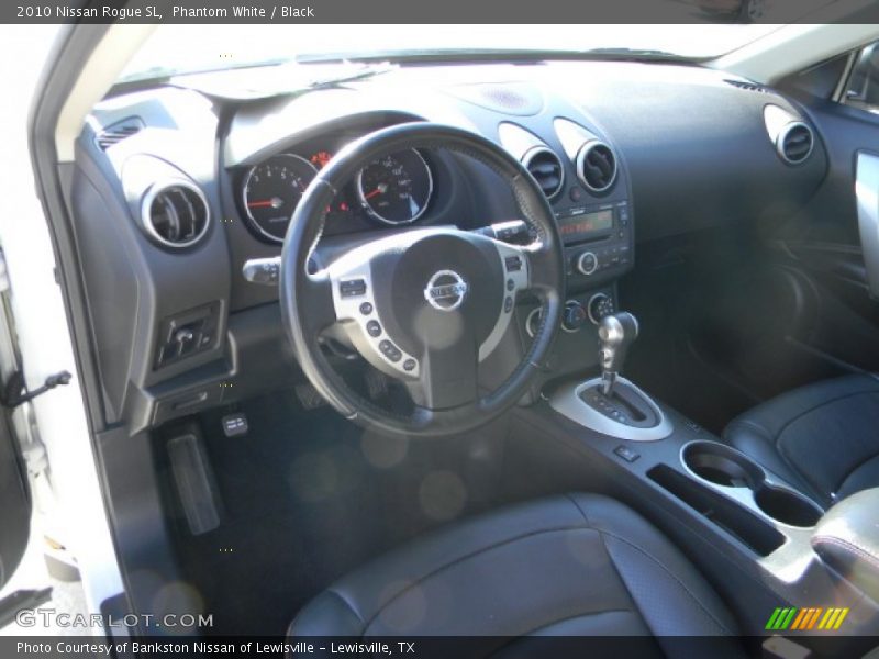 Phantom White / Black 2010 Nissan Rogue SL
