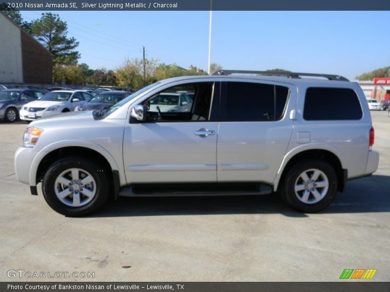 Silver Lightning Metallic / Charcoal 2010 Nissan Armada SE