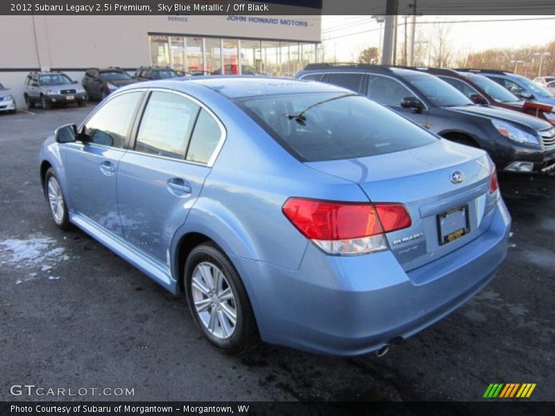 Sky Blue Metallic / Off Black 2012 Subaru Legacy 2.5i Premium