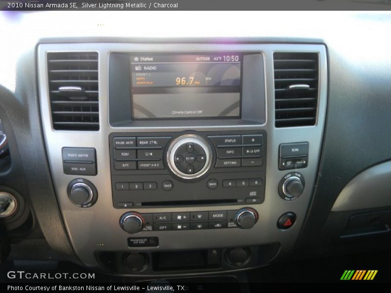Silver Lightning Metallic / Charcoal 2010 Nissan Armada SE