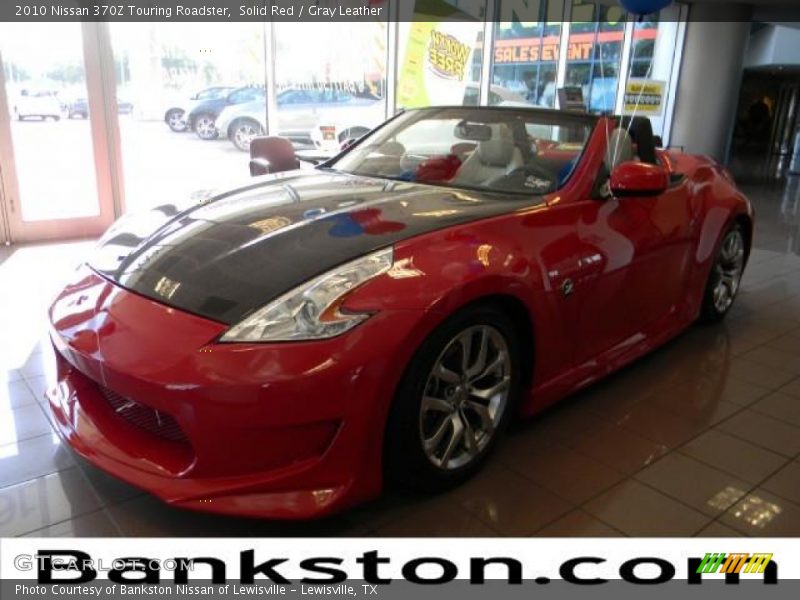 Solid Red / Gray Leather 2010 Nissan 370Z Touring Roadster