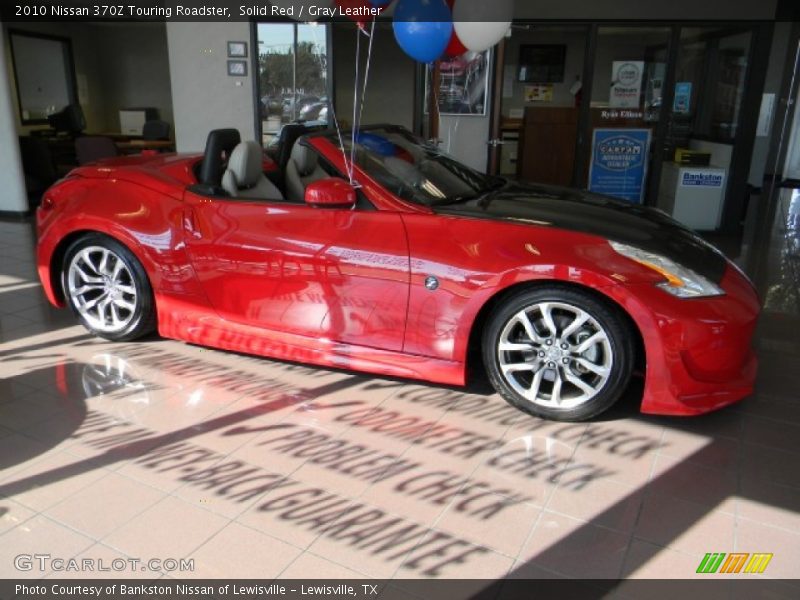 Solid Red / Gray Leather 2010 Nissan 370Z Touring Roadster