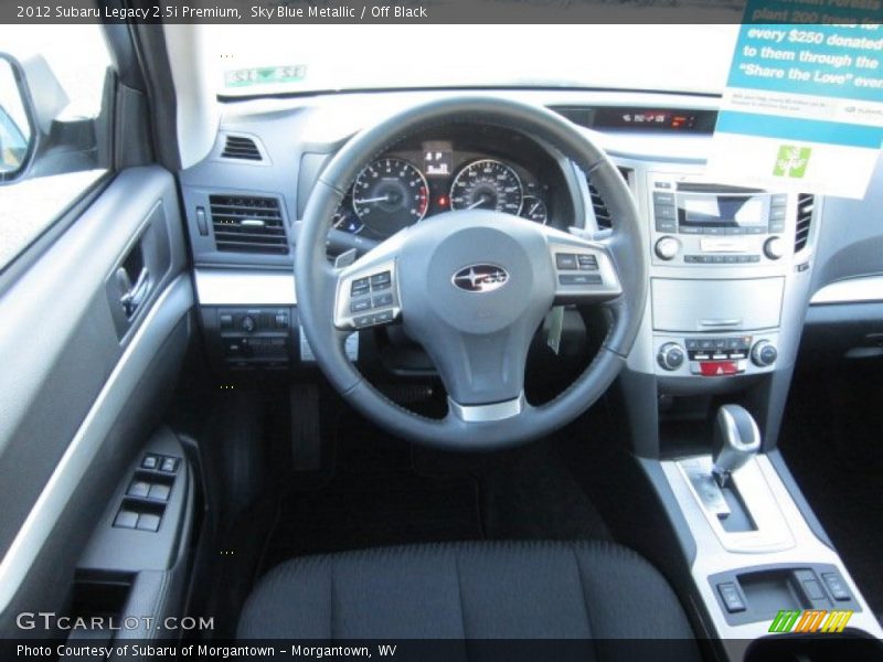 Sky Blue Metallic / Off Black 2012 Subaru Legacy 2.5i Premium