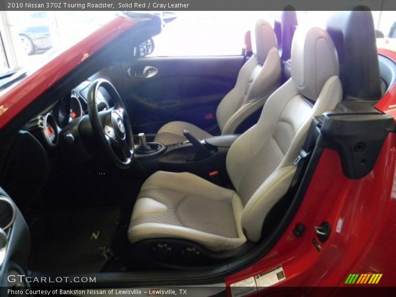 Solid Red / Gray Leather 2010 Nissan 370Z Touring Roadster