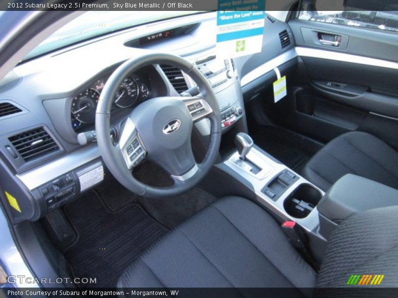Sky Blue Metallic / Off Black 2012 Subaru Legacy 2.5i Premium
