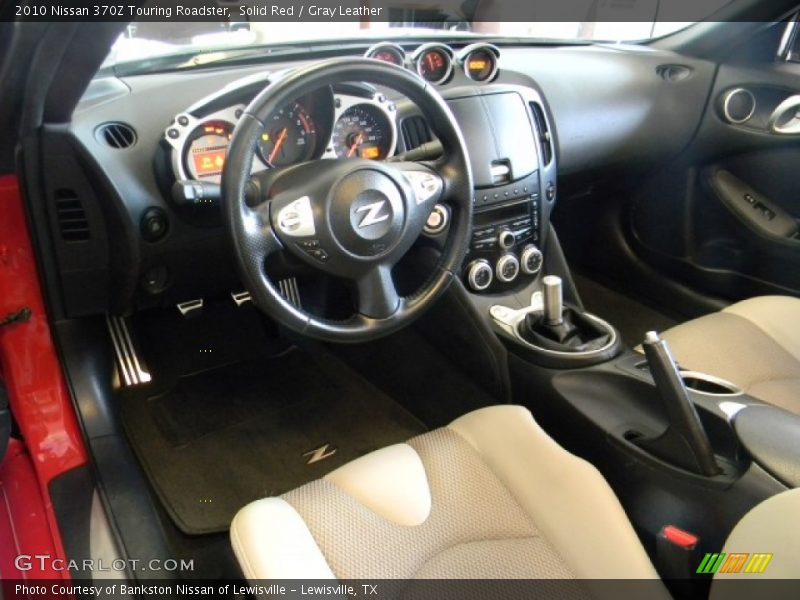 Solid Red / Gray Leather 2010 Nissan 370Z Touring Roadster