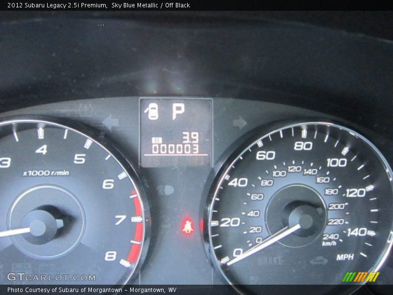 Sky Blue Metallic / Off Black 2012 Subaru Legacy 2.5i Premium
