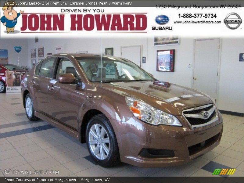 Caramel Bronze Pearl / Warm Ivory 2012 Subaru Legacy 2.5i Premium