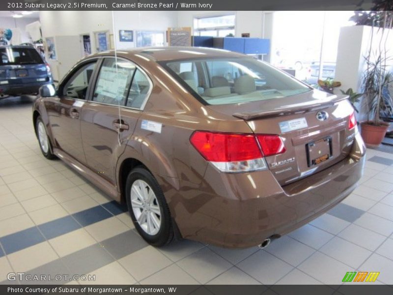 Caramel Bronze Pearl / Warm Ivory 2012 Subaru Legacy 2.5i Premium