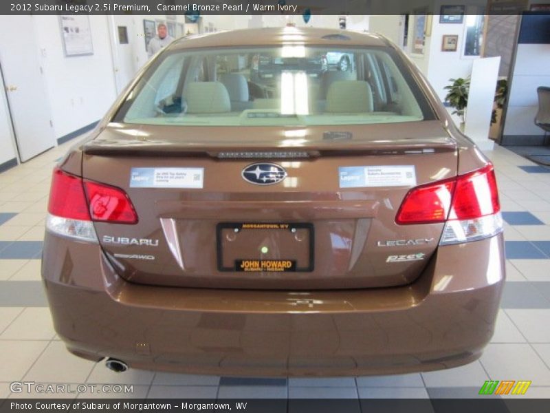 Caramel Bronze Pearl / Warm Ivory 2012 Subaru Legacy 2.5i Premium