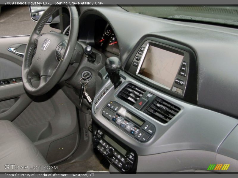 Sterling Gray Metallic / Gray 2009 Honda Odyssey EX-L