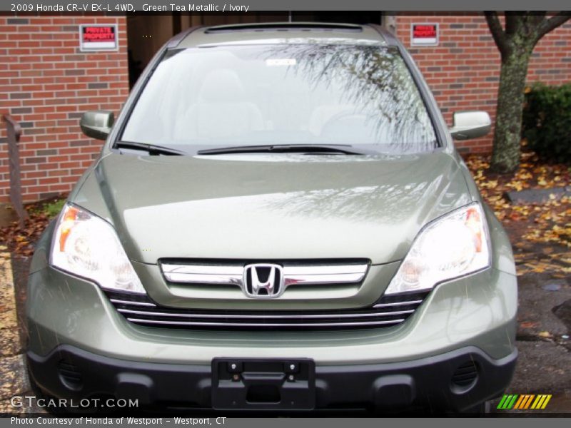 Green Tea Metallic / Ivory 2009 Honda CR-V EX-L 4WD