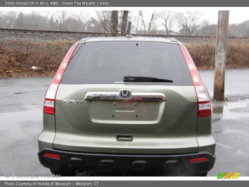 Green Tea Metallic / Ivory 2009 Honda CR-V EX-L 4WD