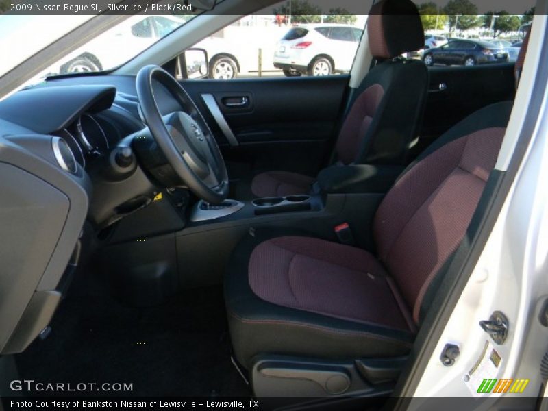 Silver Ice / Black/Red 2009 Nissan Rogue SL